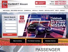 Tablet Screenshot of karmartnissan.com